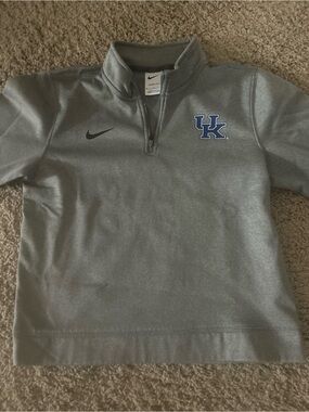 Nike Grey UK Kentucky Wildcats Quarter-Zip Pullover